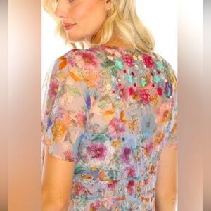 NWT Johnny Was BIYA MAZZY MAXI DRESS & BEAUTIFUL FLORAL SLIP L